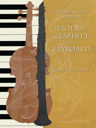 Book cover for Eight Hymn Settings for Viola or Clarinet and Organ