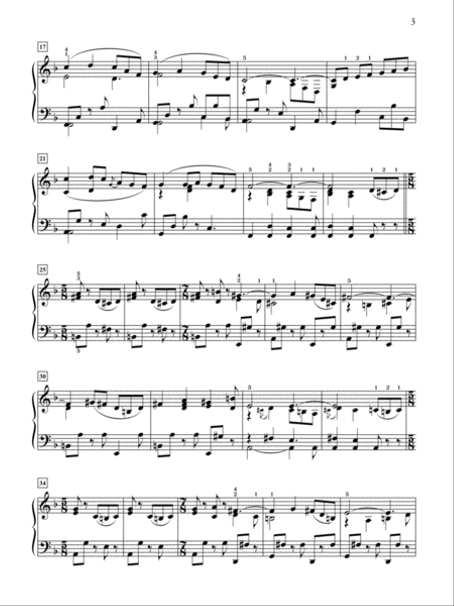 Sleigh Ride Piano Solo scores gallery preview page 3