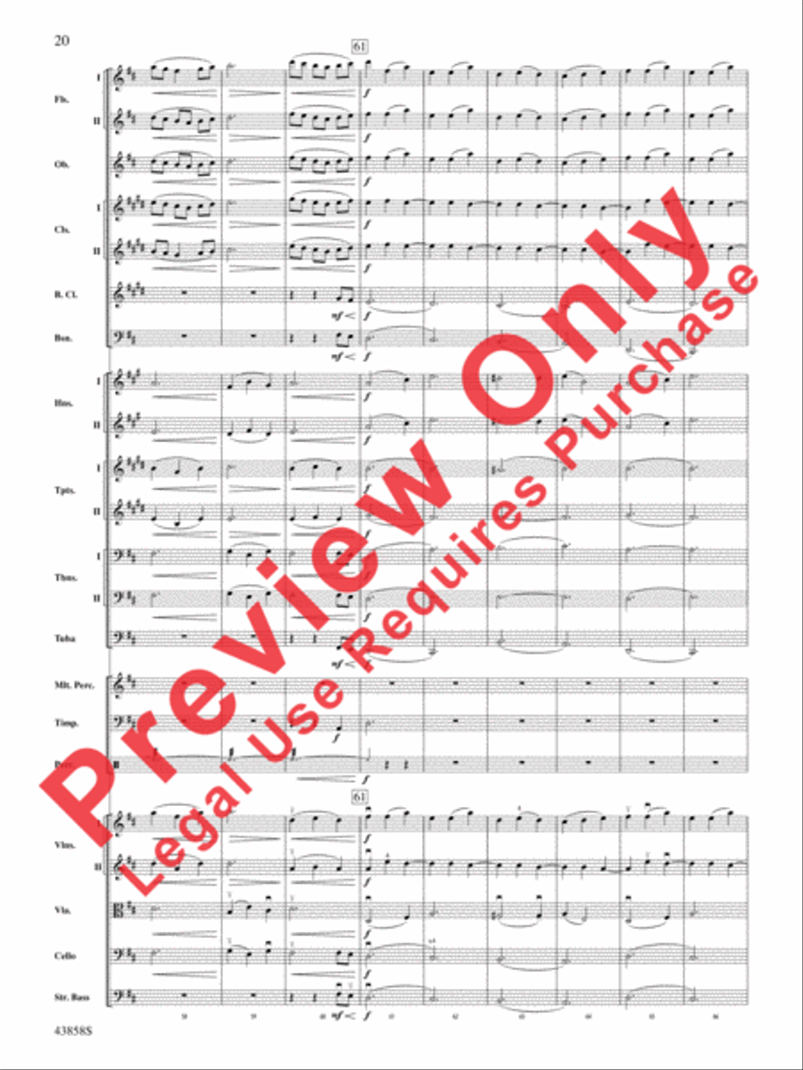 A Northumbrian Folk Song Suite Full Orchestra scores gallery preview page 21