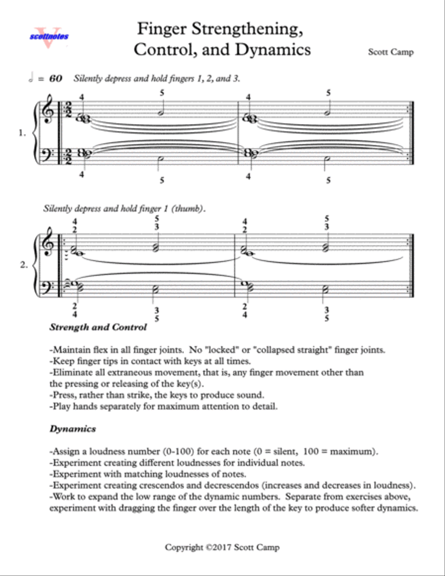 Essential Piano Guides: How to use the Metronome, Mastering All 12 Major Scales, Finger Strengthenin Piano Method scores gallery preview page 4