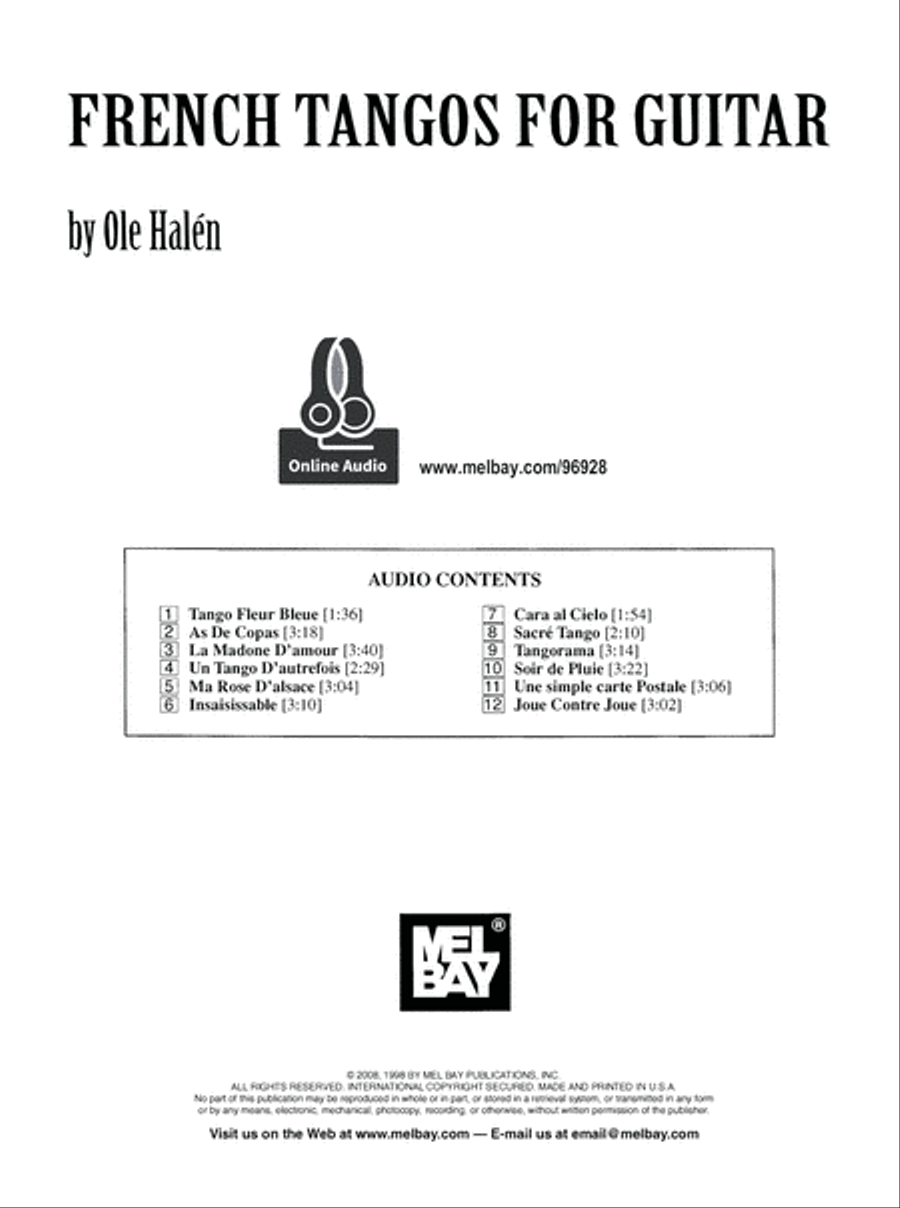 French Tangos for Guitar Fingerpicking Guitar scores gallery preview page 2