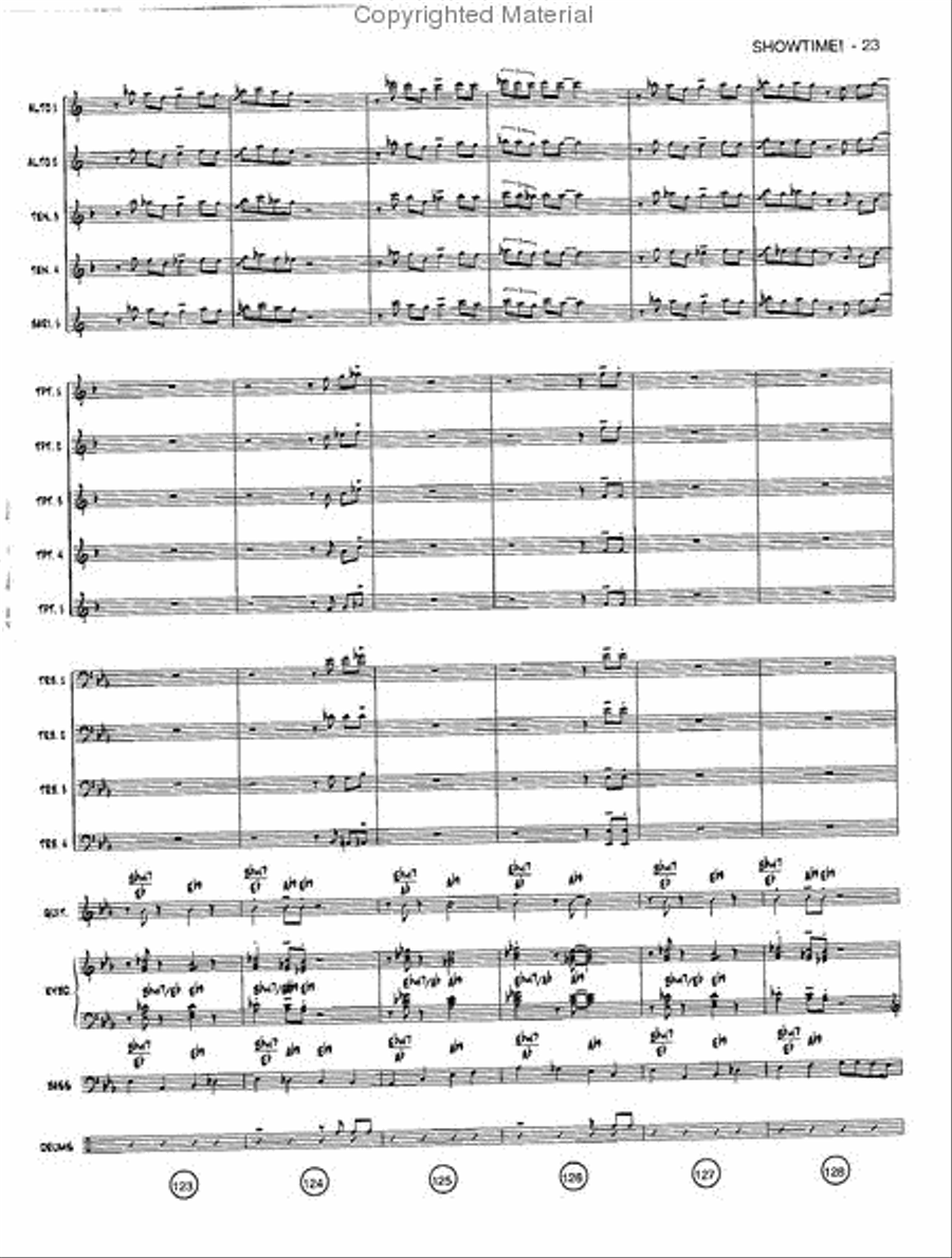 Showtime! Jazz Ensemble scores gallery preview page 22