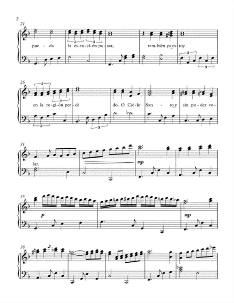 La Golondrina Piano Solo scores gallery preview page 2