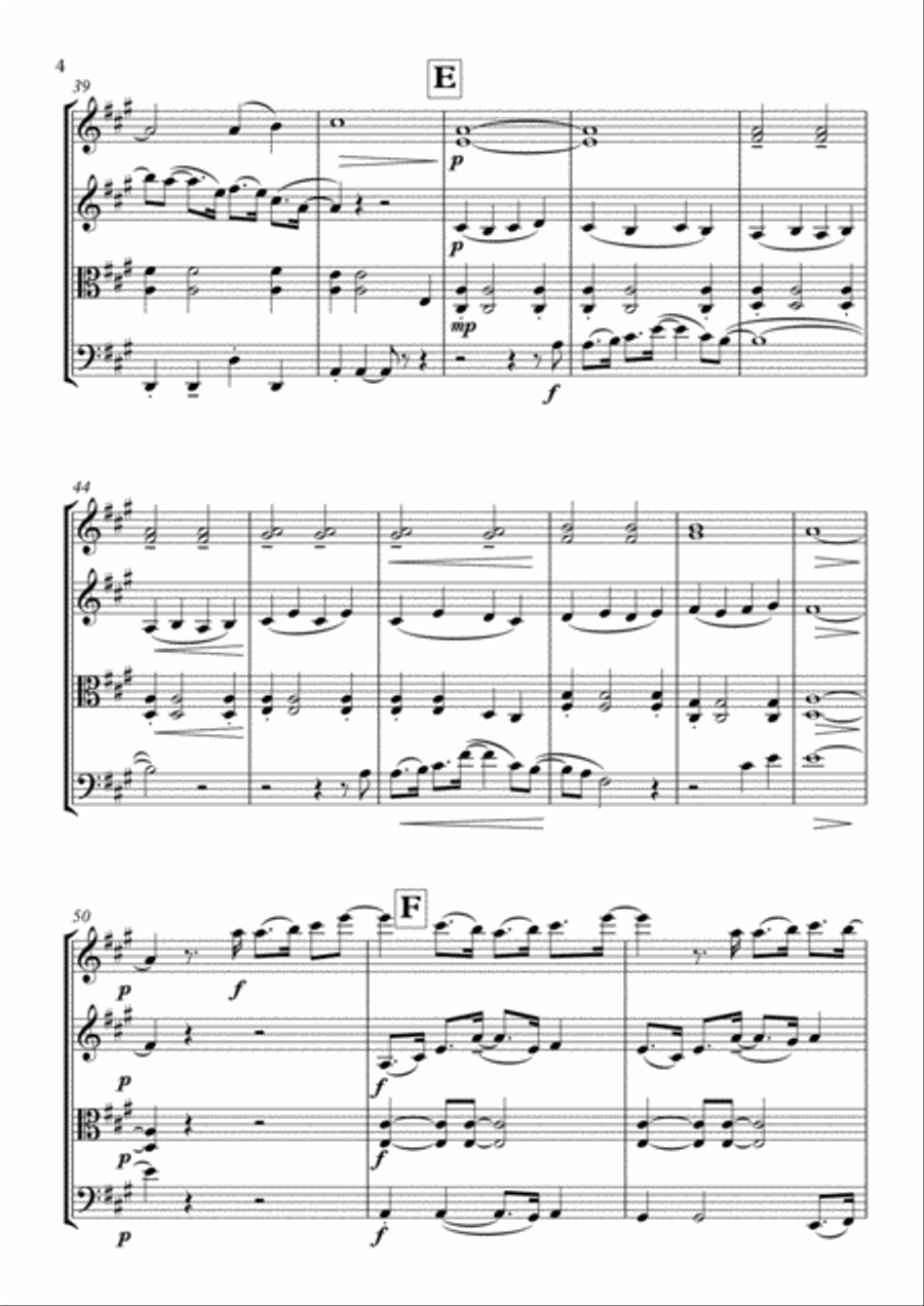 Bubbly String Quartet scores gallery preview page 4