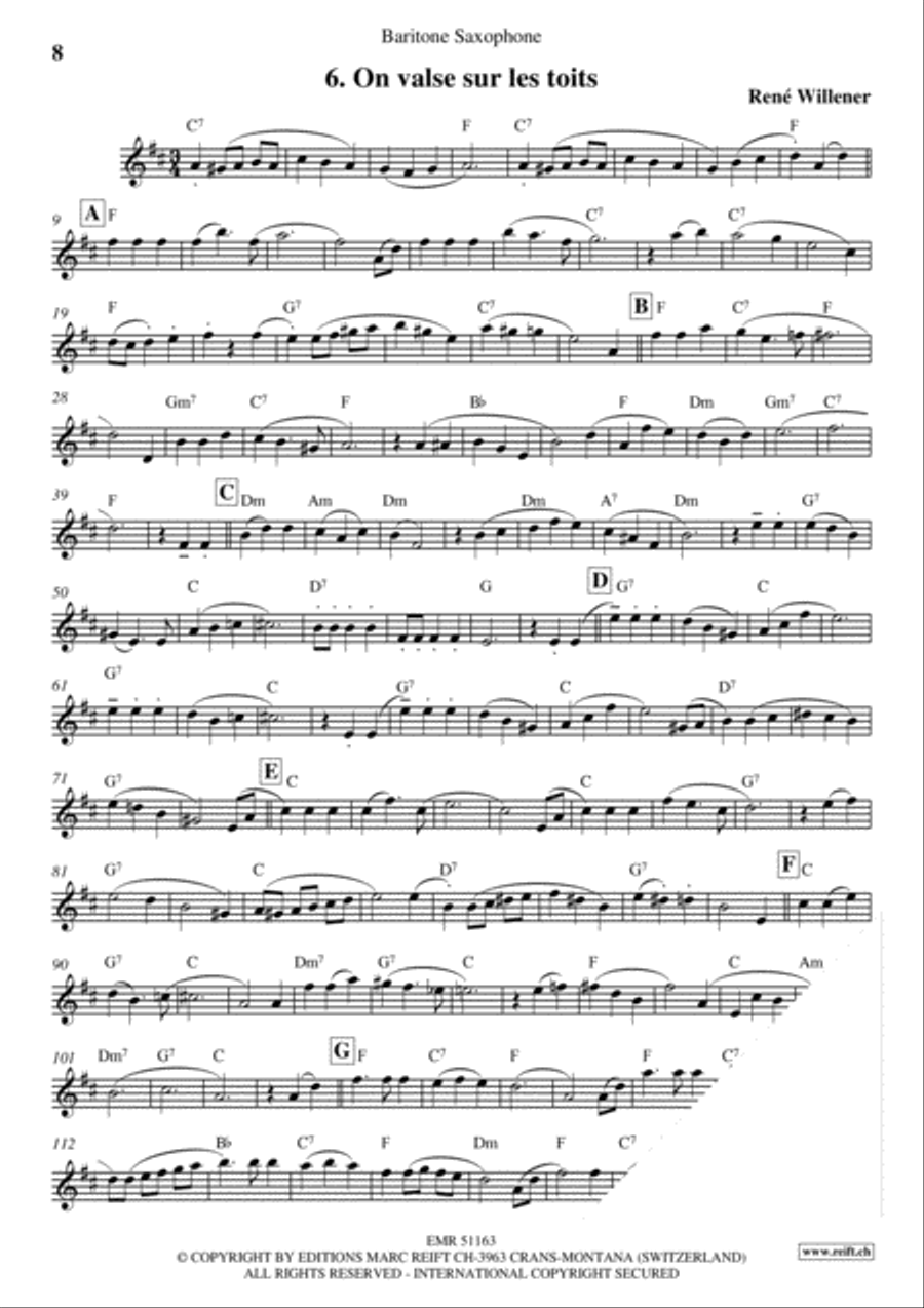 La Fete au Chalet Volume 4 Baritone Saxophone scores gallery preview page 8