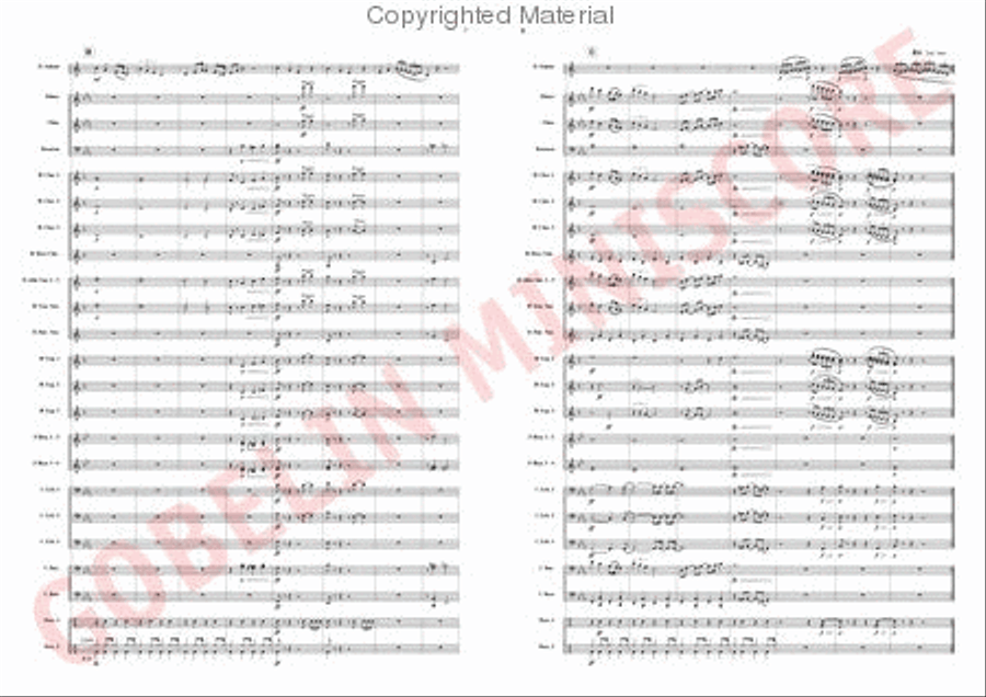 The Trouble with the Tuba is. Concert Band scores gallery preview page 4