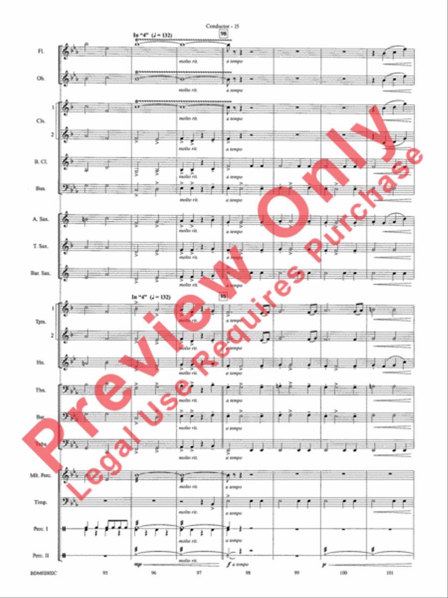 To Honor, Thank and Remember Concert Band scores gallery preview page 18