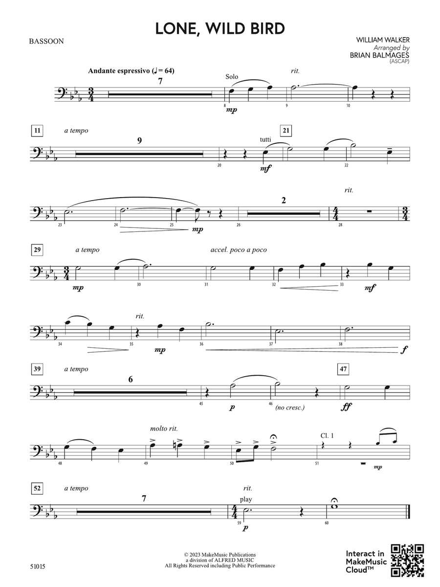 Lone, Wild Bird: Bassoon