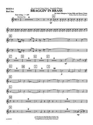 Braggin in Brass: E-flat Baritone Saxophone