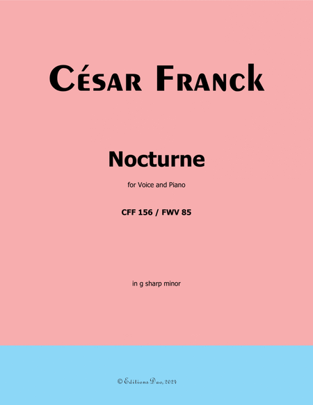 Nocturne, by César Franck, in g sharp minor