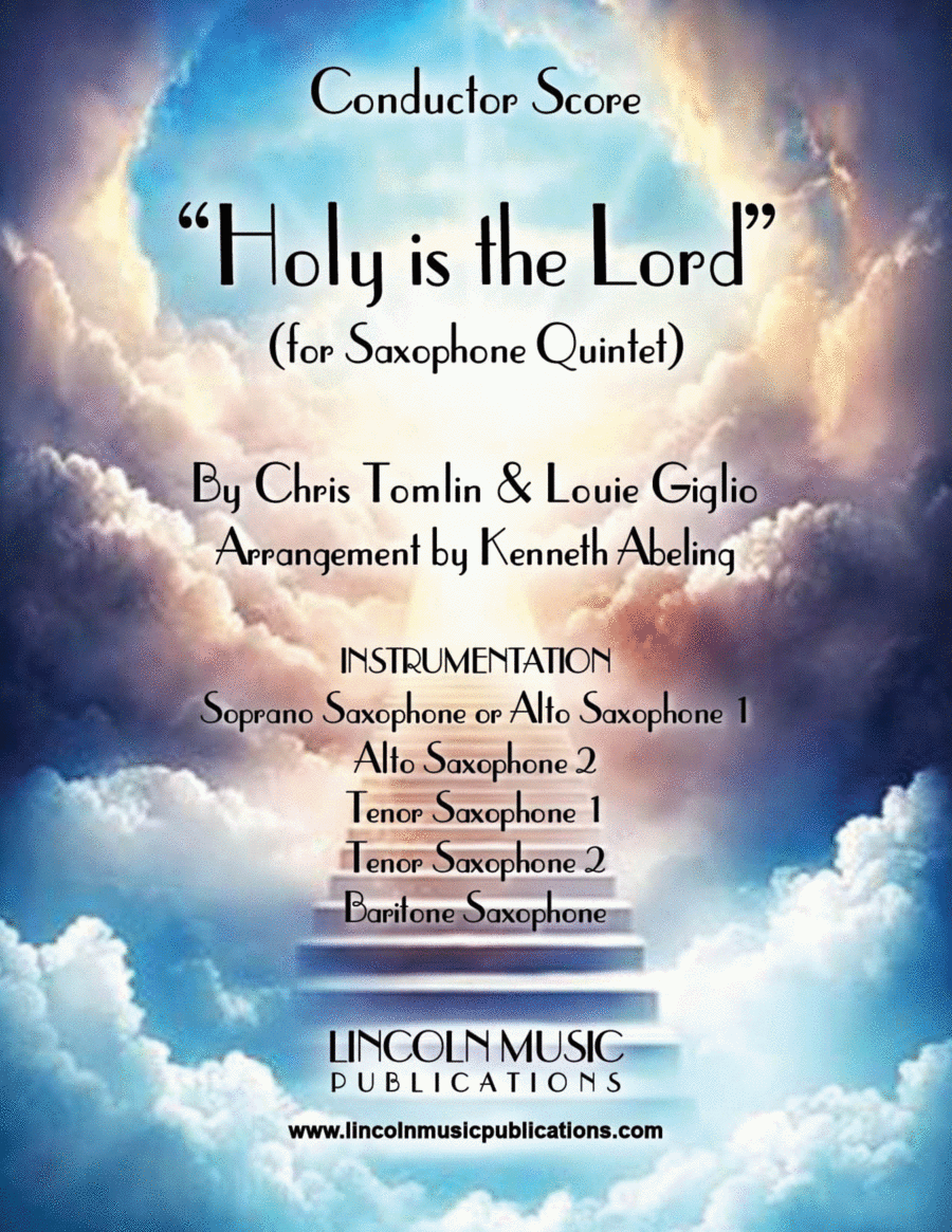 Holy Is The Lord Saxophone Quintet scores gallery preview page 1