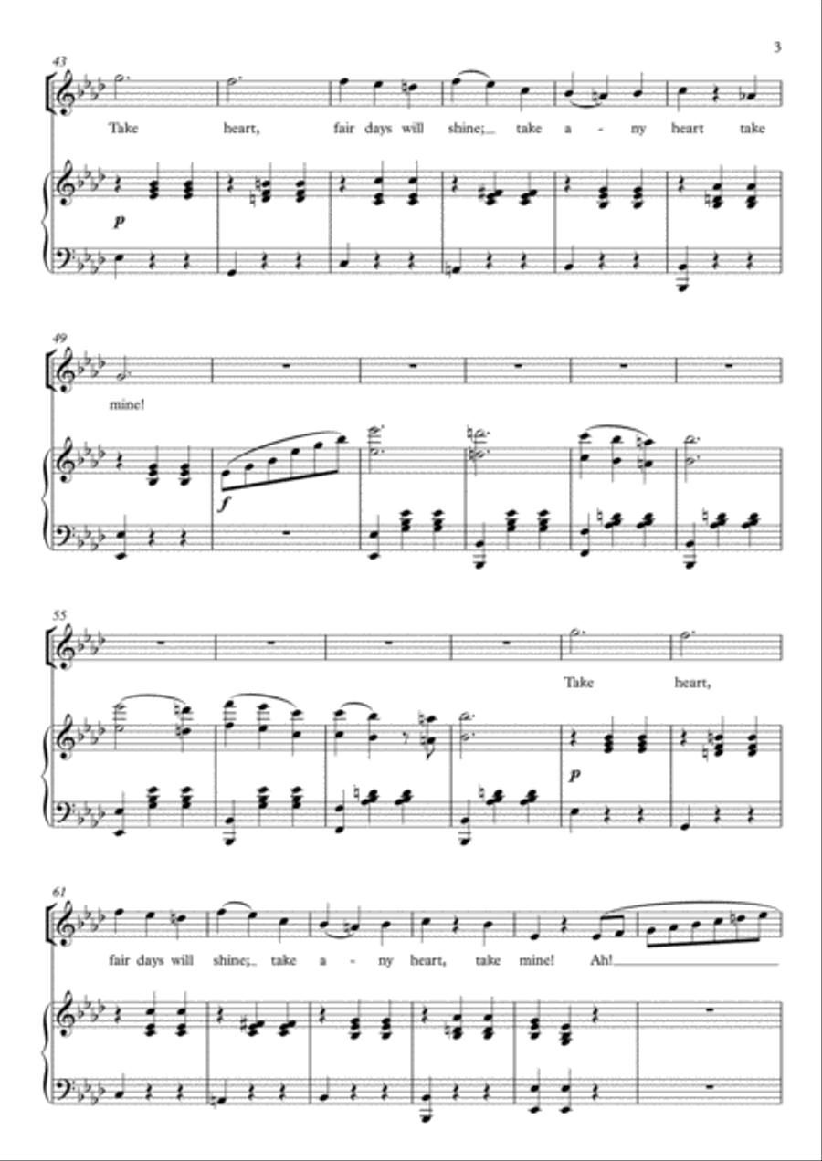 Poor Wand'ring One - The Pirates of Penzance (Ab Major) Soprano Voice scores gallery preview page 4