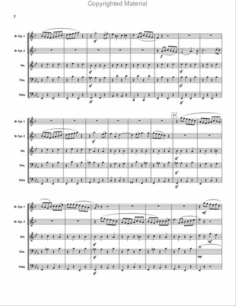 Ruslan and Ludmilla Brass Quintet scores gallery preview page 3