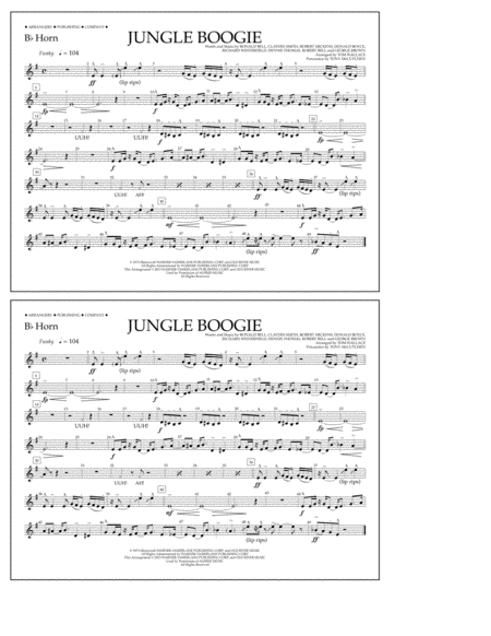 Jungle Boogie - Bb Horn