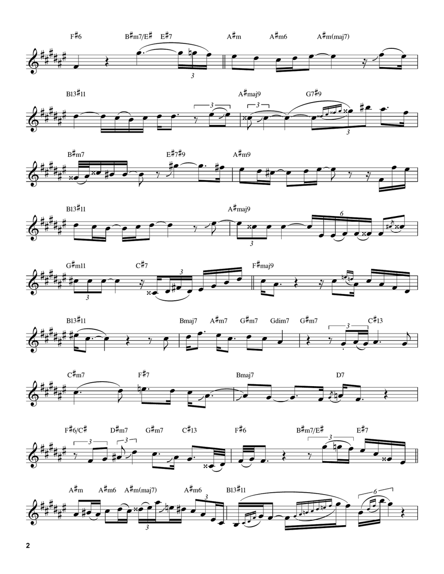 Detour Ahead Detour Ahead Alto Saxophone scores gallery preview page 2