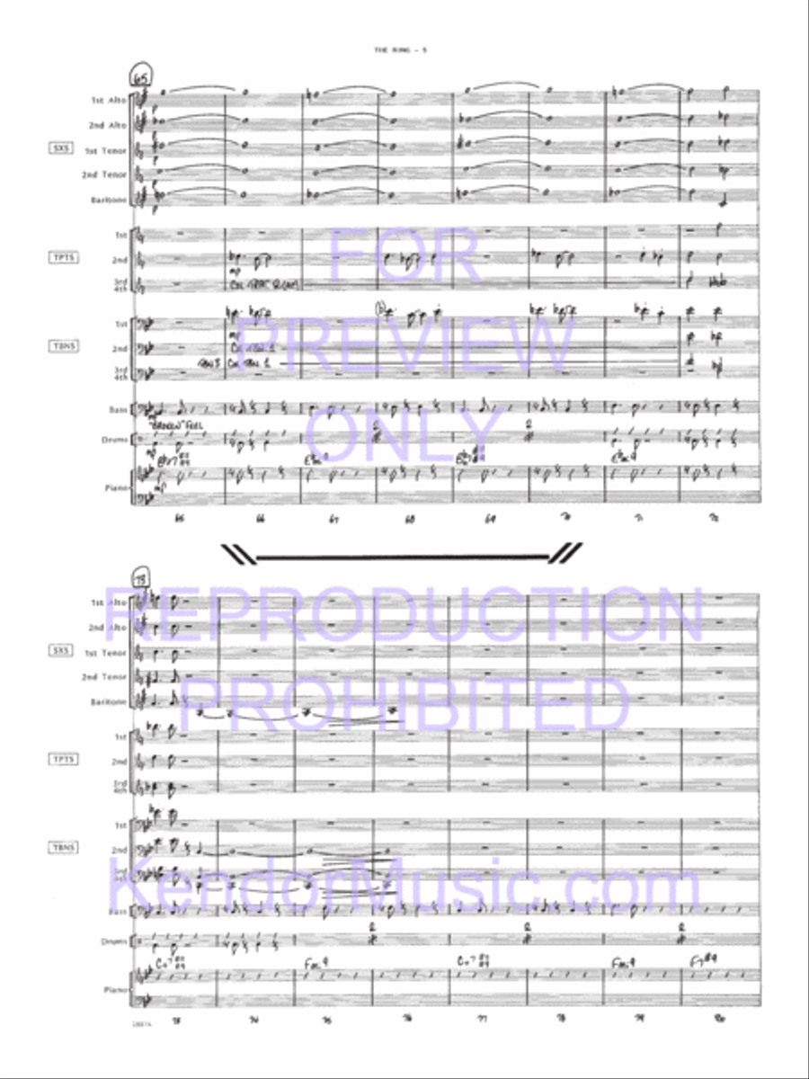 Ring, The Jazz Ensemble scores gallery preview page 6