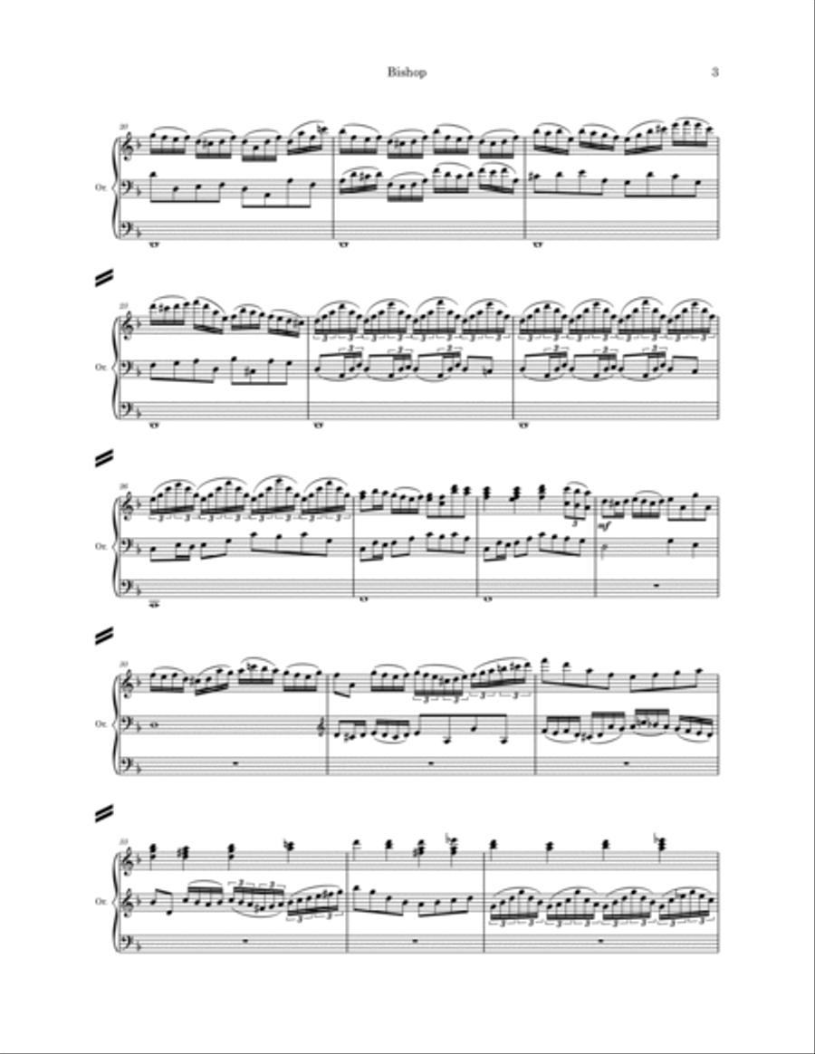 Chess Symphony, Movement IV. Bishop Full Orchestra scores gallery preview page 3