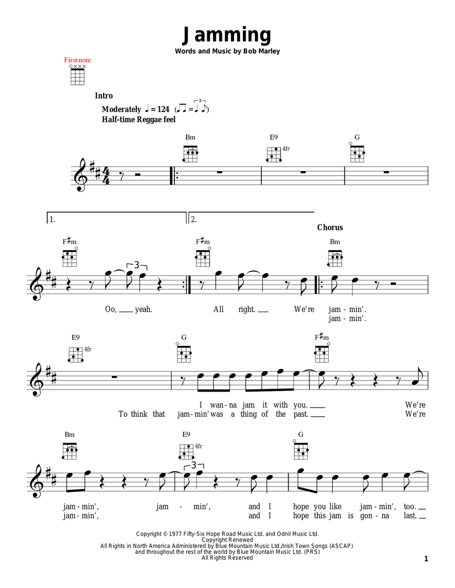 Jamming Ukulele scores gallery preview page 1