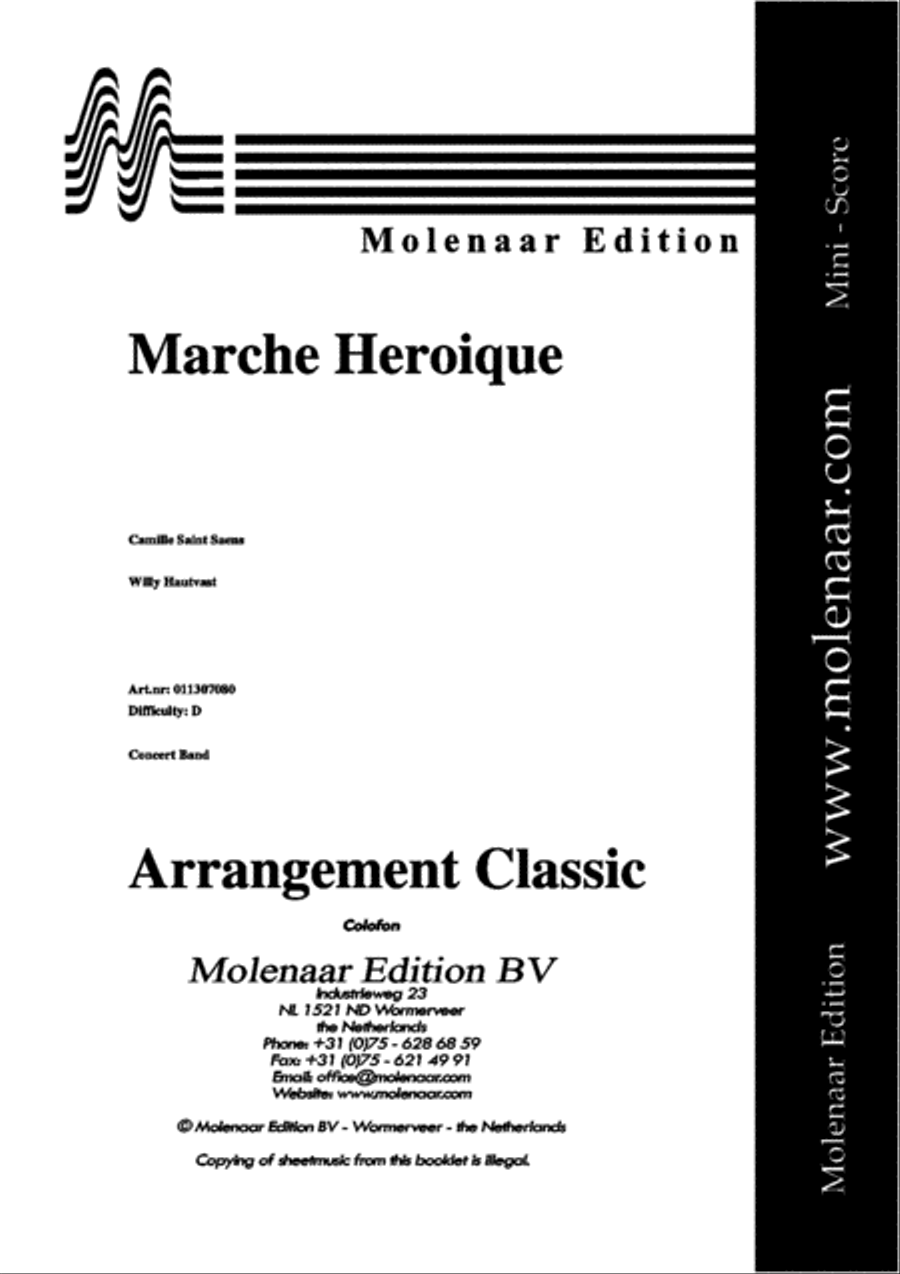 Marche Heroique Concert Band scores gallery preview page 2