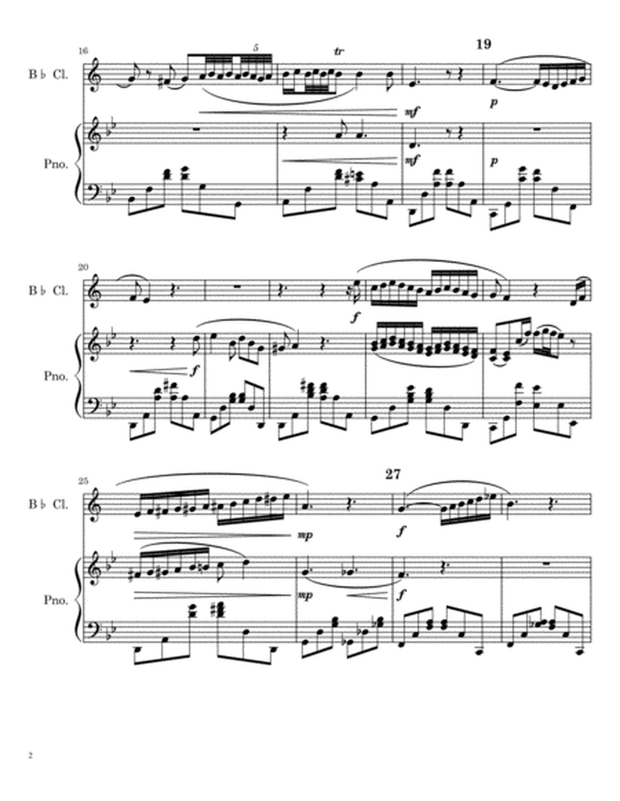Fantasy for Clarinet and Piano