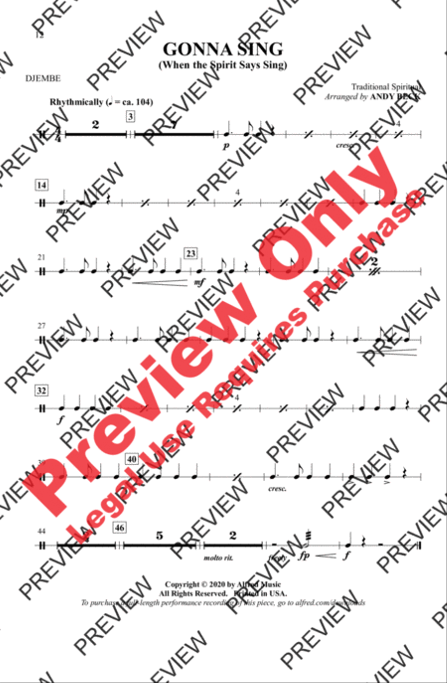 Gonna Sing Gonna Sing 2-Part scores gallery preview page 12