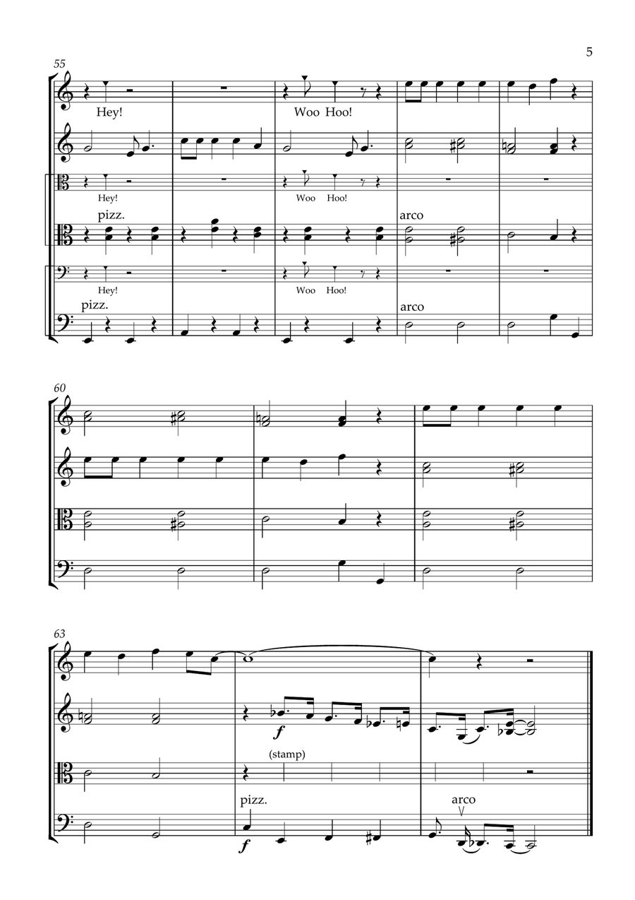 Hello, Dolly! String Quartet scores gallery preview page 5