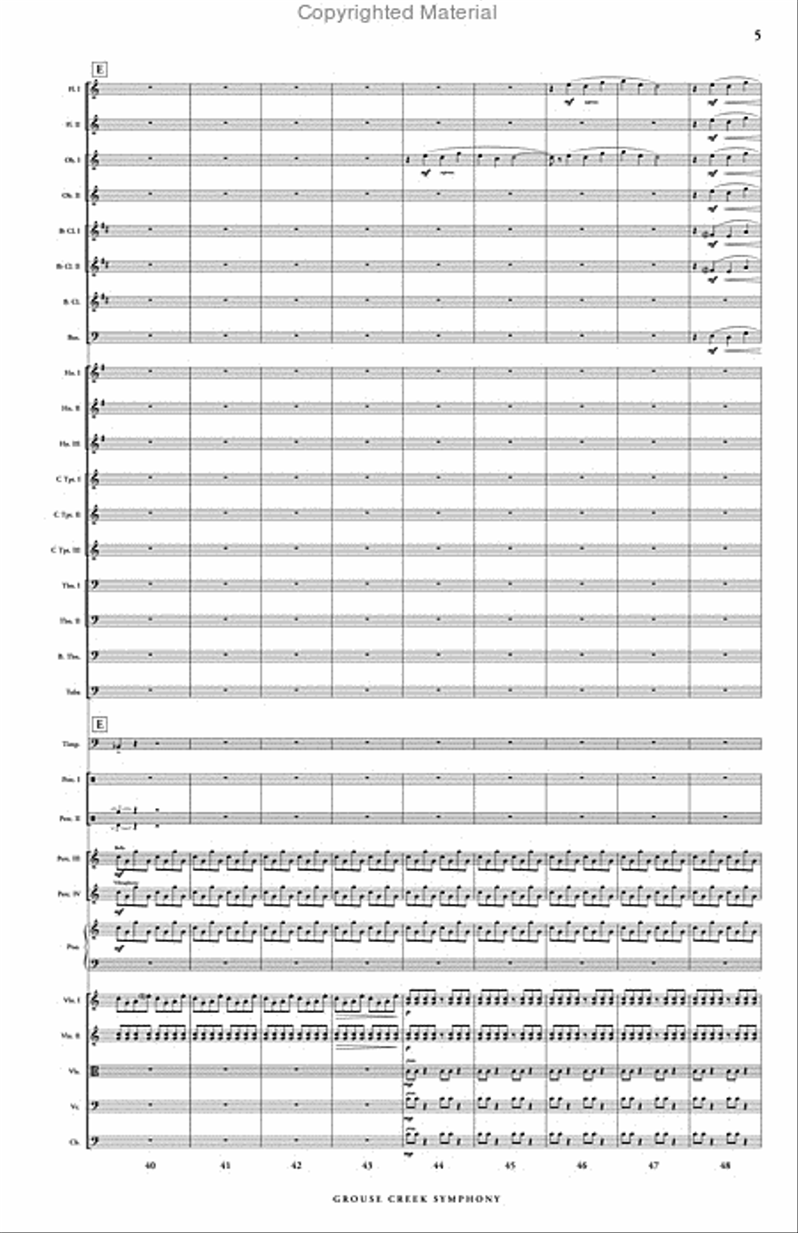 Grouse Creek Symphony Full Orchestra scores gallery preview page 6