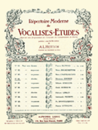 Book cover for Vocalise-Etude pour Voix Elevees