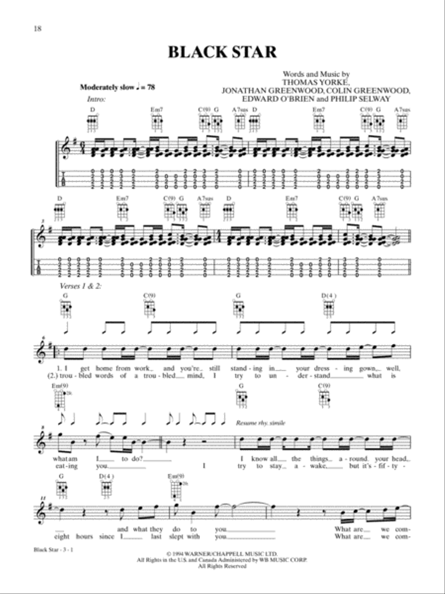Black Star Black Star Ukulele scores gallery preview page 1