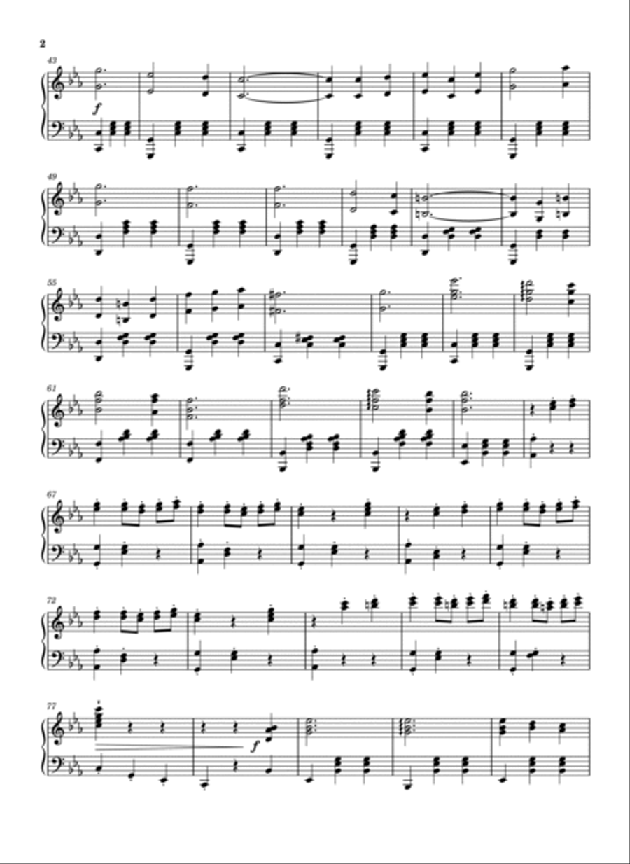 Waltz No.2 Waltz No.2 Piano Solo scores gallery preview page 2