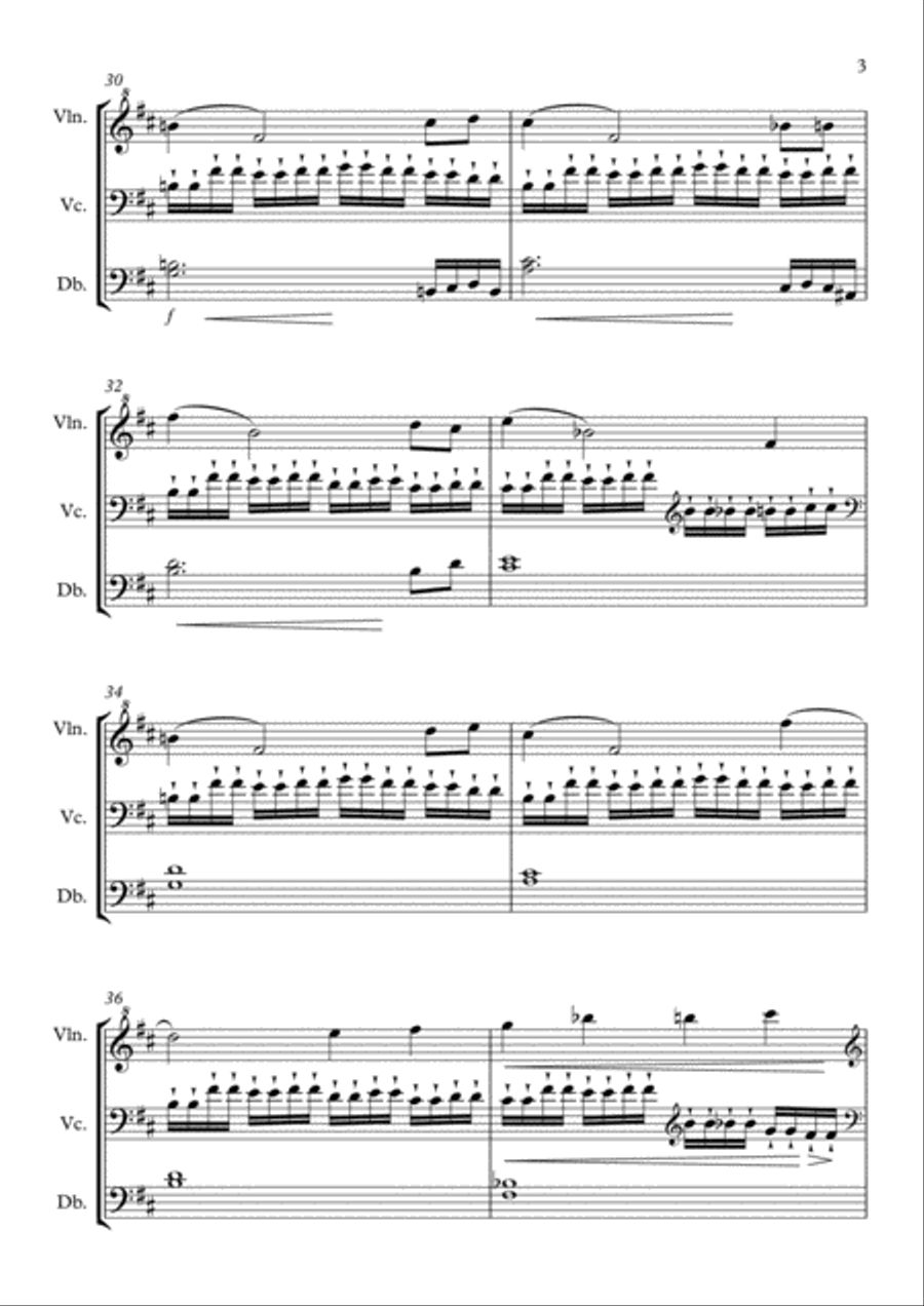 Orpheus: Un Amore Immortale (A Cinematic String Trio Symphony) String Trio scores gallery preview page 4