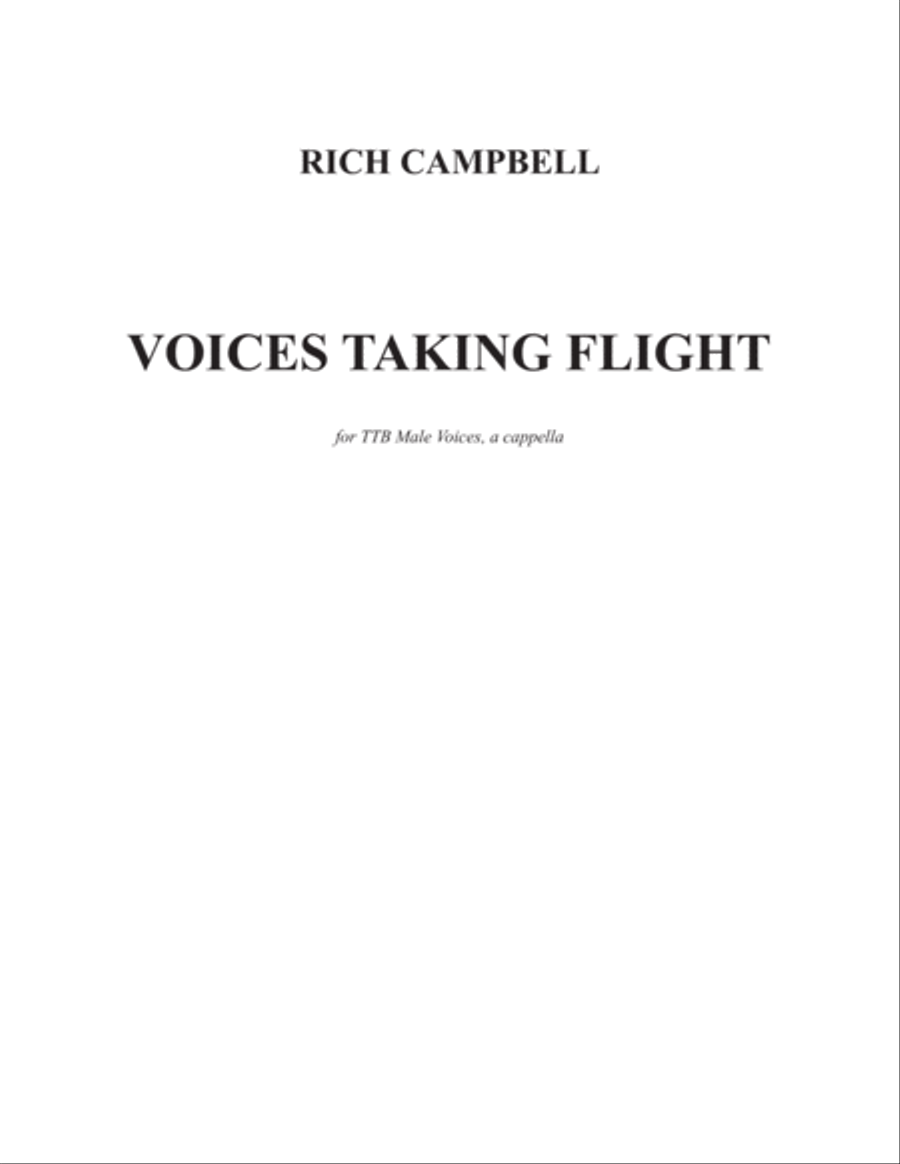 Voices Taking Flight Voices Taking Flight 3-Part scores gallery preview page 1
