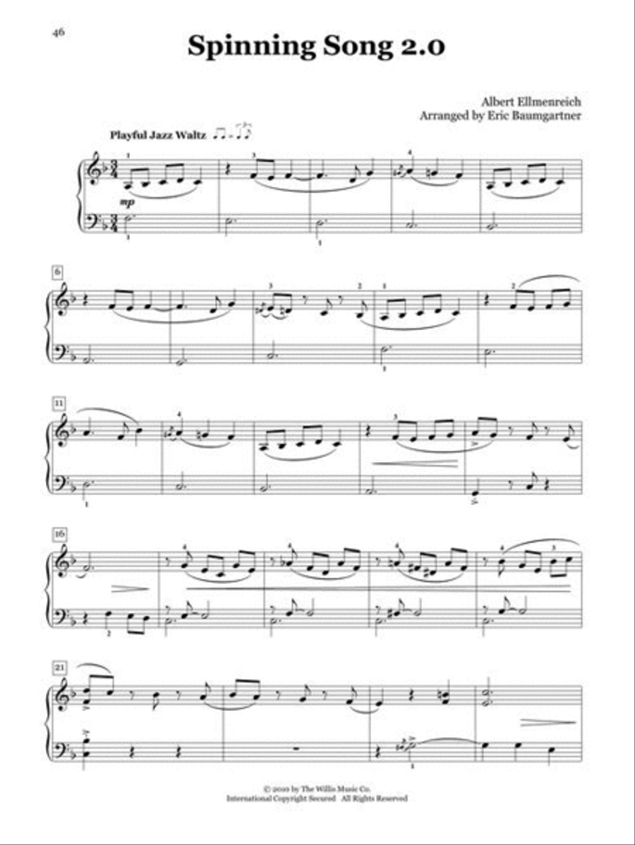 Favorite Melodies for Jazz Piano Solo Piano Solo scores gallery preview page 7