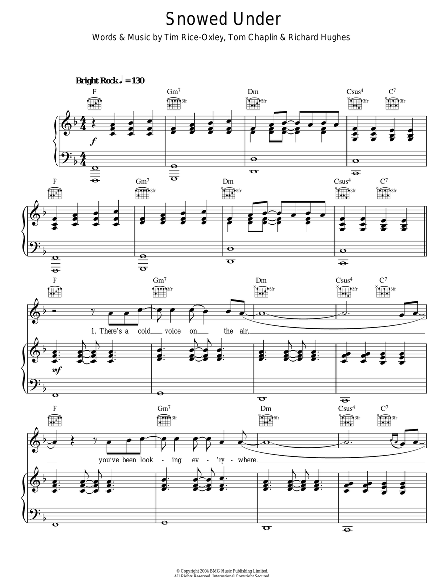 Snowed Under Acoustic Guitar scores gallery preview page 1