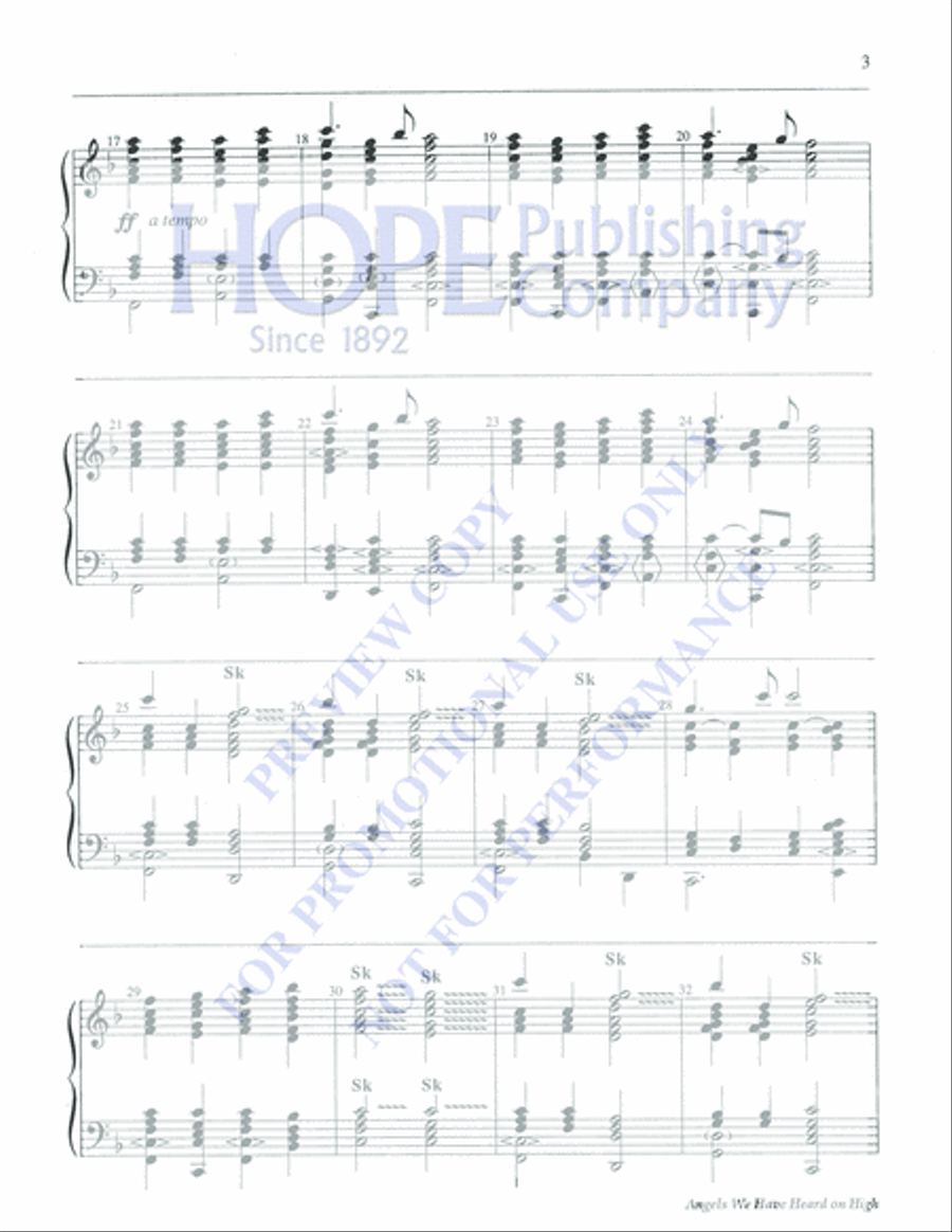 Angels We Have Heard on High 5-Octaves scores gallery preview page 3