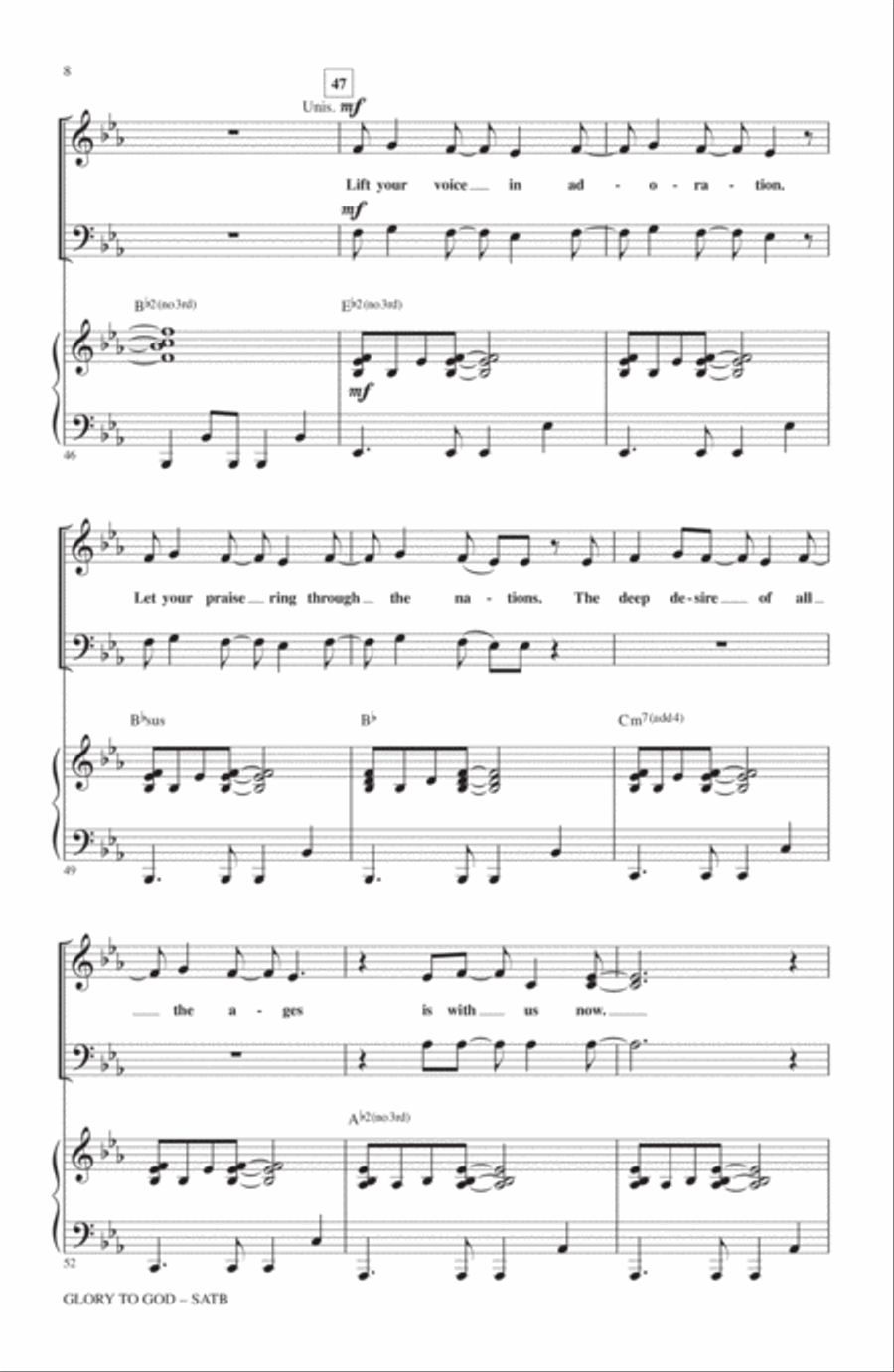 Glory To God Glory To God 4-Part scores gallery preview page 6