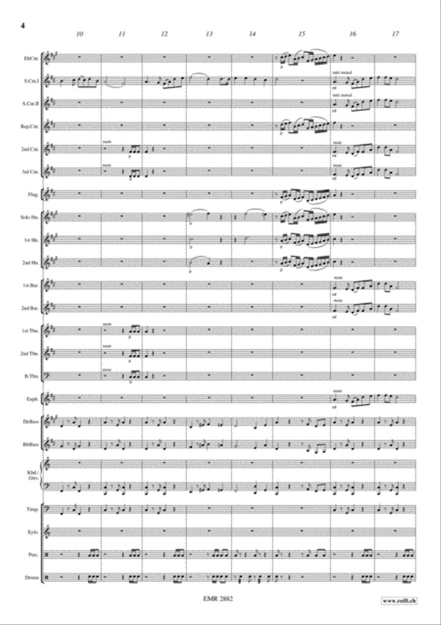 Battle Hymn Of The Republic Brass Band scores gallery preview page 5