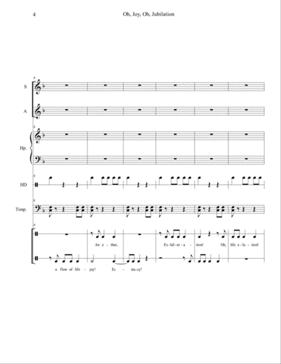 Oh, Joy! Oh, Jubilation! Vocal Duet scores gallery preview page 4