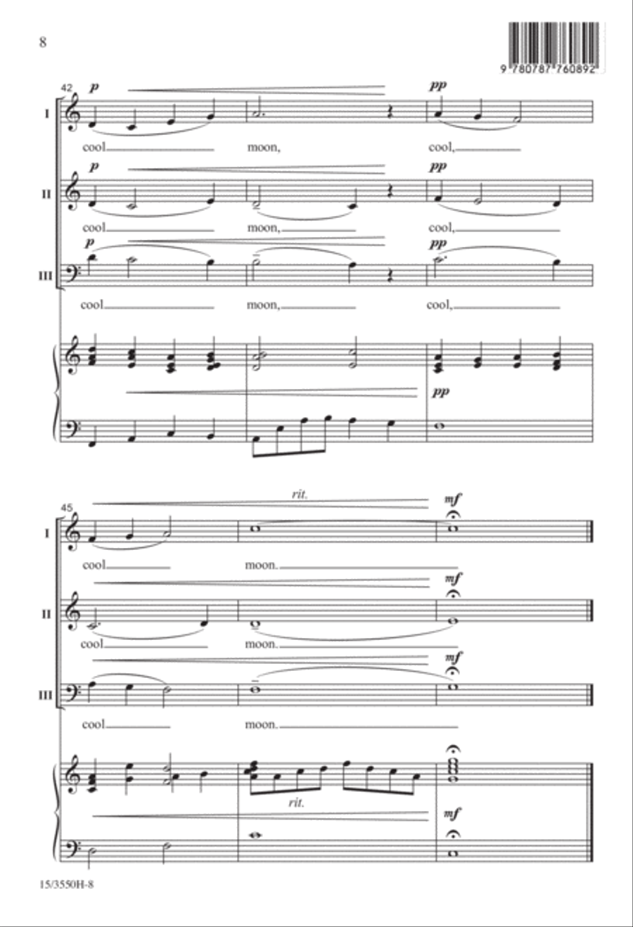 Cool Moon 3-Part scores gallery preview page 8