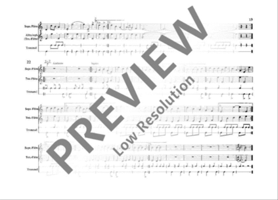 Pieces for Recorder and Drum Recorder scores gallery preview page 20