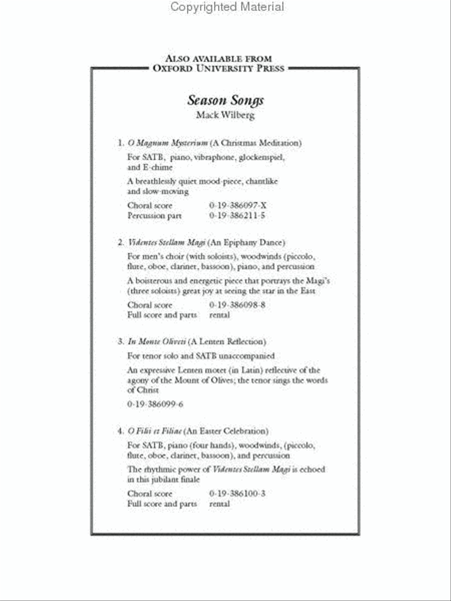 O Filii Et Filiae (O Sons and Daughterse 4-Part scores gallery preview page 3