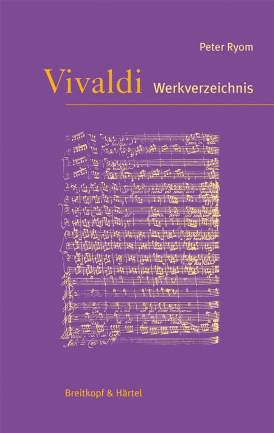 Vivaldi-Werkverzeichnis Vivaldi-Werkverzeichnis Collection / Songbook scores gallery preview page 1