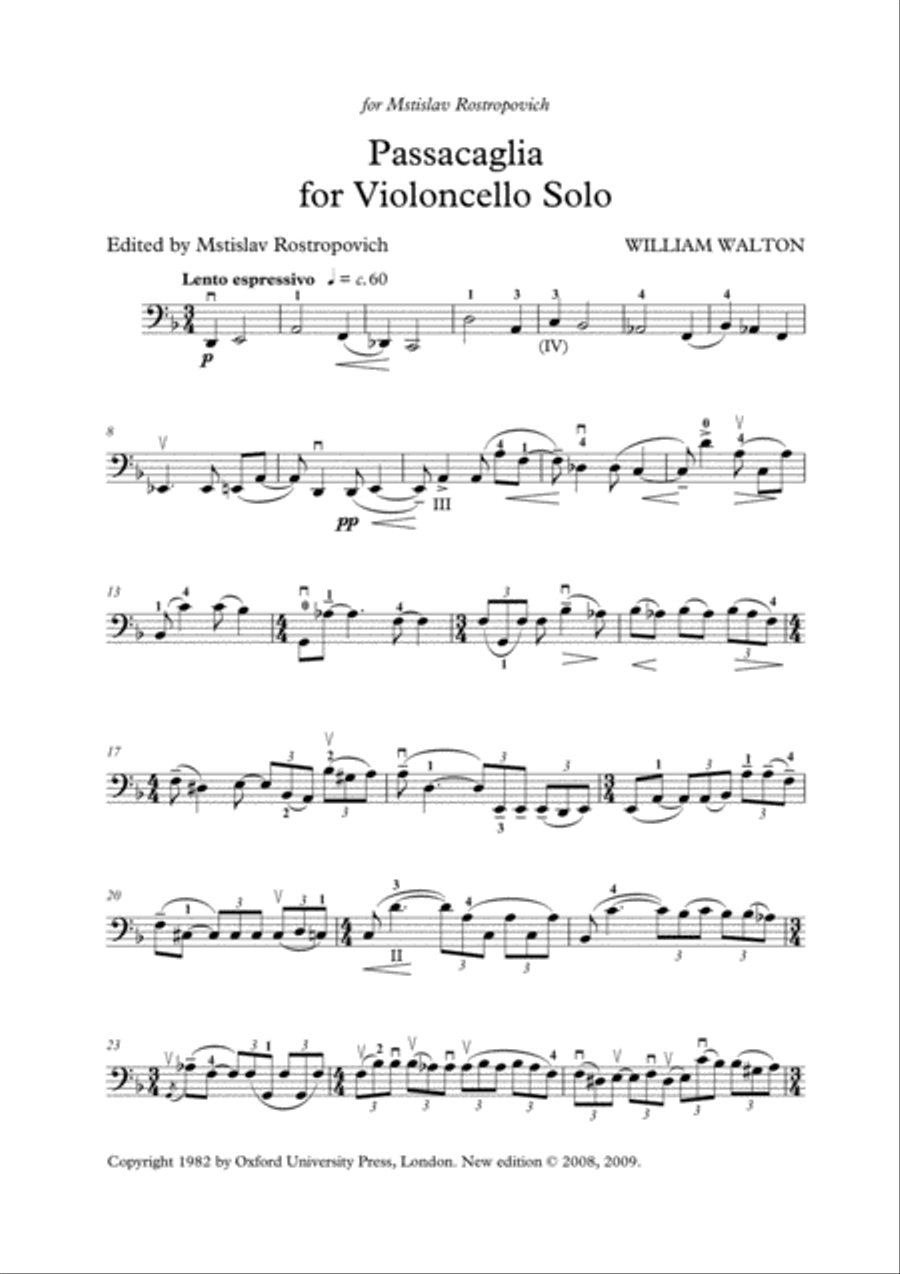 Two Pieces for solo cello