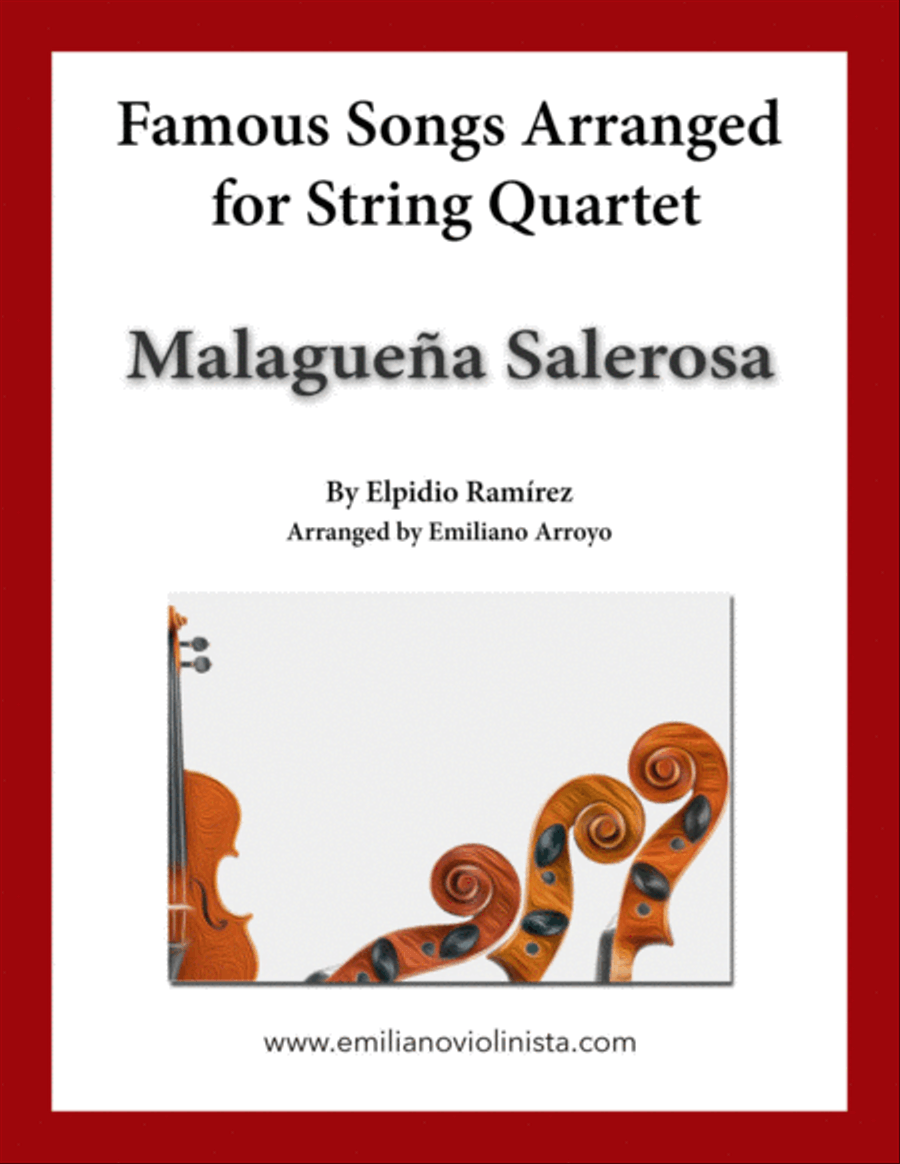 Malaguena Salerosa String Quartet scores gallery preview page 1
