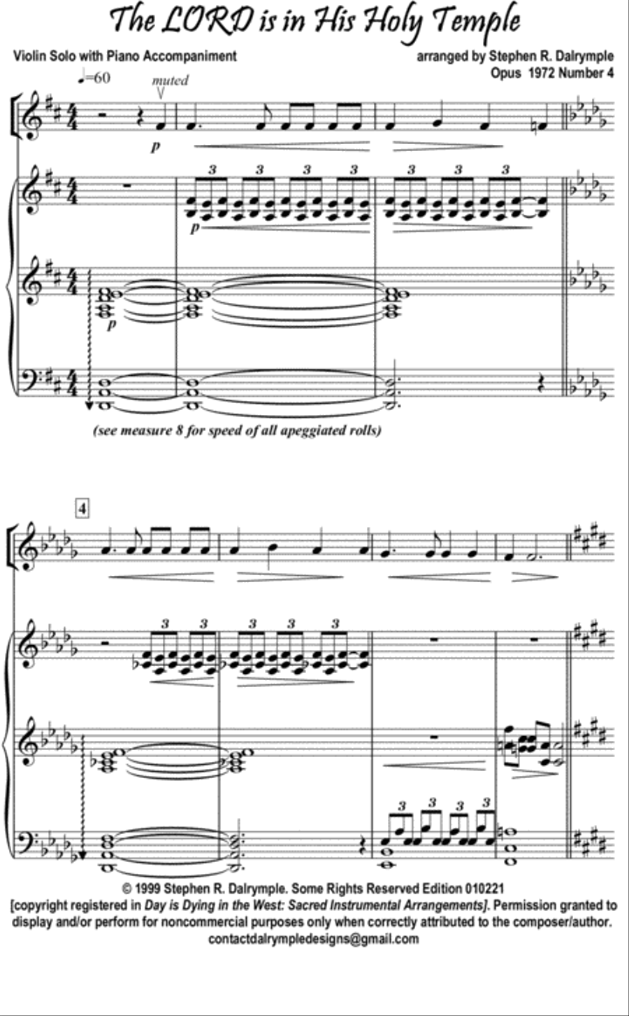 The LORD is in His Holy Temple with I Surrender All Small Ensemble scores gallery preview page 6