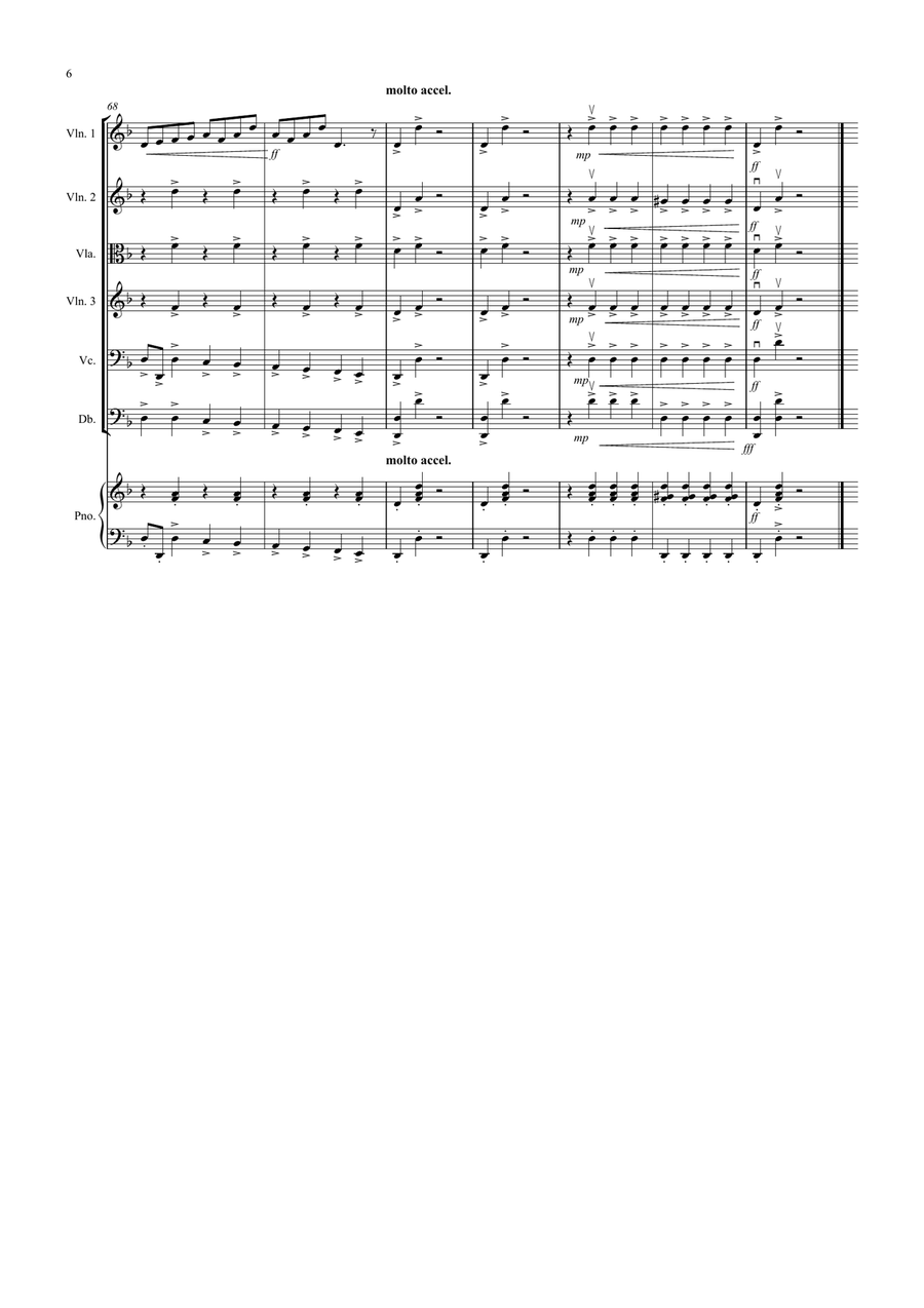 In the Hall of the Mountain King for String Orchestra String Quartet scores gallery preview page 6