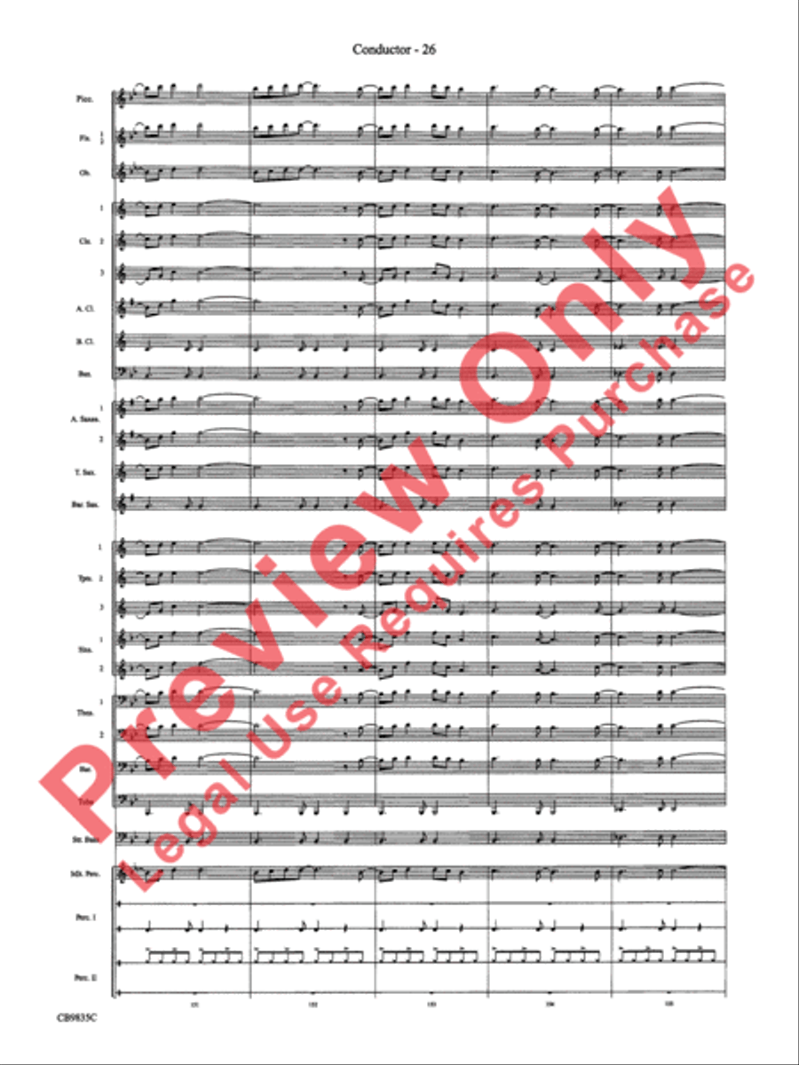 A Charlie Brown Christmas Concert Band scores gallery preview page 29