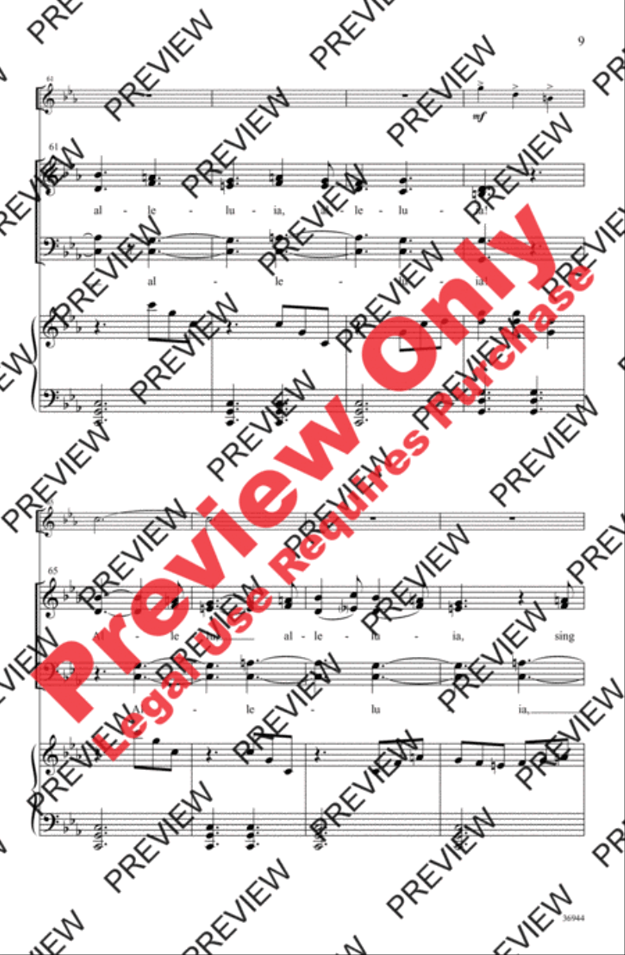 Adam Lay yBounden 4-Part scores gallery preview page 9