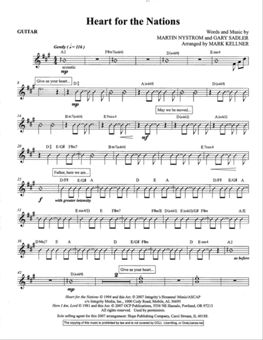 Heart for the Nations Heart for the Nations Set of Parts scores gallery preview page 2