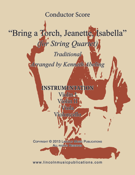 Bring a Torch Jeanette, Isabella (for String Quartet) image number null